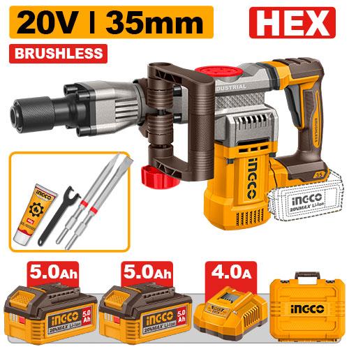 Cordless demolition breaker